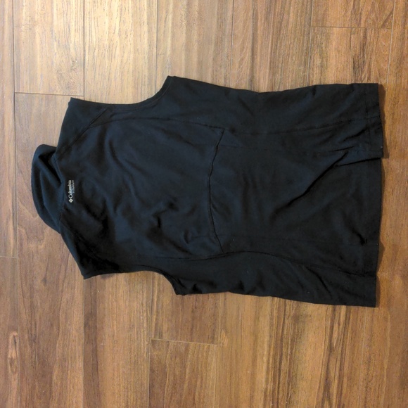 Columbia Titanium Black Zip Up Vest Omni Dry - Picture 5 of 8